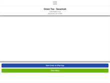Tablet Screenshot of greenteasavannah.com